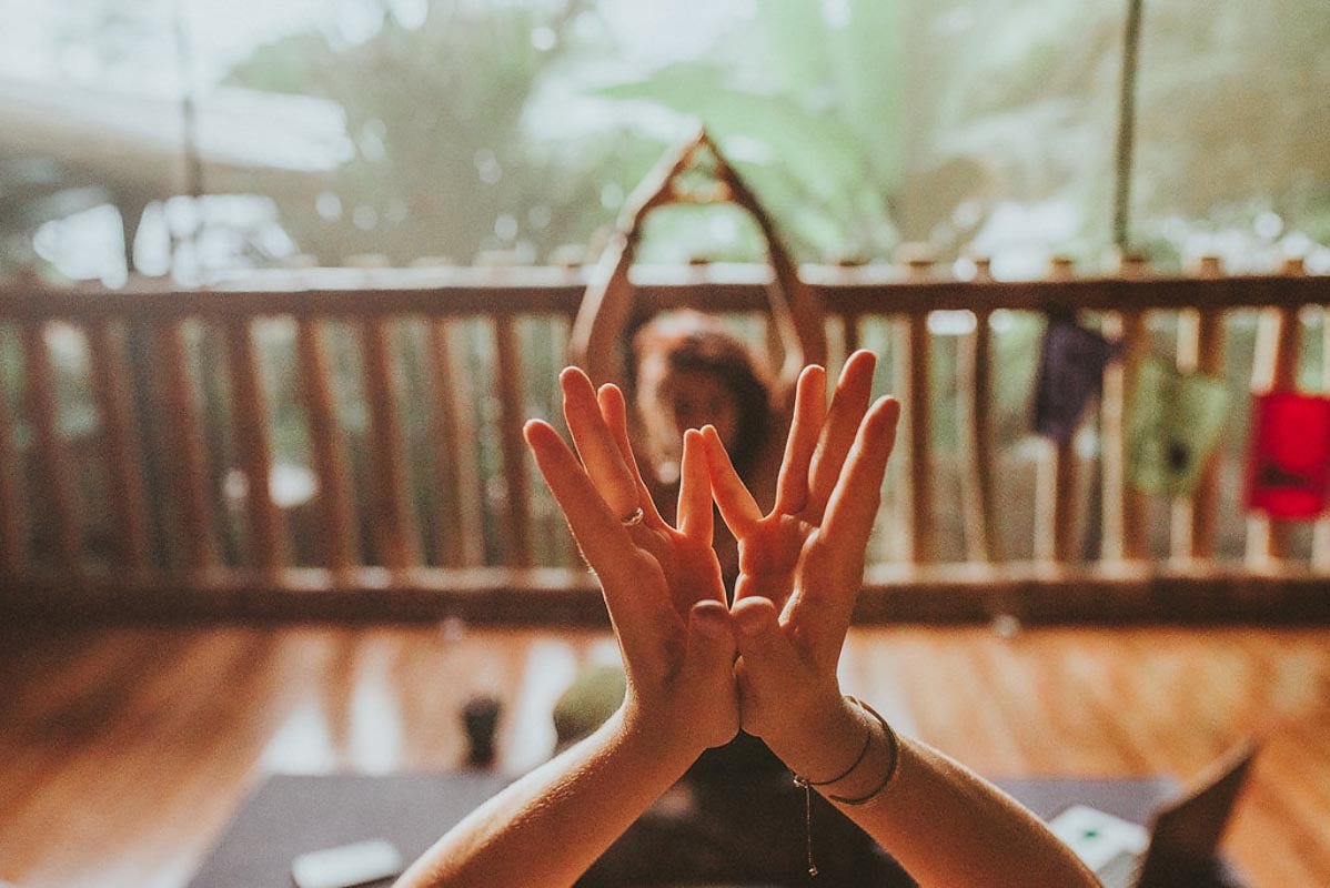 Yoga practice in Danyasa Studio